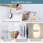 economico Luci da parete-moderna lampada da parete in acrilico a led dimmerabile 7w luce bianca luce su e giù la luce è applicabile agli apparecchi di illuminazione per interni della decorazione della casa delle scale del