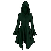 cheap Dresses-Retro Vintage Punk &amp; Gothic Medieval Dress Masquerade Witch Plague Doctor Women&#039;s Fantasy Steampunk Walpurgis Night Masquerade Party Adults&#039; Dress