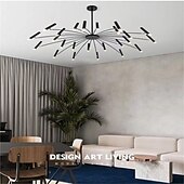 economico Luci a sospensione-Fuochi d&#039;artificio a soffitto rotante, 12/24 luci 39 &quot;/51&quot; lampada da soffitto a puntatore creativo per soggiorno, moderna plafoniera a led da incasso, luci di fuochi d&#039;artificio