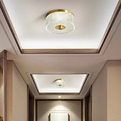 economico Lampade e ventilatori da soffitto-Plafoniere design isola 16cm rame ottone moderne 220-240v