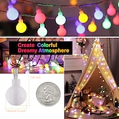 Χαμηλού Κόστους Plug In Ηλεκτρικό-globe ball string lights 100m 330ft 800leds fairy string lights in with 8 modes remote decor for indoor outdoor party γάμου χριστουγεννιάτικο δέντρο κήπο αποκριών ζεστό λευκό λευκό πολύχρωμο