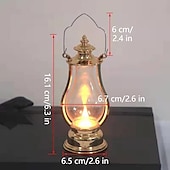 Retro Kerosene Lantern Light Christmas Decorations LED Copper Wire Lamp Creative Candle Lamp Home Decor Halloween Decoration Night Light Portable Lantern cheap Candle Lights-Retro Kerosene Lantern Light Christmas Decorations LED Copper Wire Lamp Creative Candle Lamp Home Decor Halloween Decoration Night Light Portable Lantern