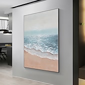 kézzel készített olajfestmény vászon fali művészeti dekoráció absztrakt tengeri tájkép festmény tenger lakberendezéshez hengerelt keret nélküli, nyújtatlan festmény olcso Tájképek-kézzel készített olajfestmény vászon fali művészeti dekoráció absztrakt tengeri tájkép festmény tenger lakberendezéshez hengerelt keret nélküli, nyújtatlan festmény