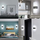economico Luci da parete-moderna lampada da parete in acrilico a led dimmerabile 7w luce bianca luce su e giù la luce è applicabile agli apparecchi di illuminazione per interni della decorazione della casa delle scale del