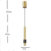 economico Luci a sospensione-5cm pendente lanterna design lampada a sospensione rame ottone moderna 220-240v