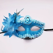 baratos Máscara-sexy diamante máscara veneziana veneza pena flor casamento festa de carnaval desempenho traje roxo sexo senhora máscara mascarada para o dia das bruxas