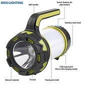 cheap Camping Lights-LED Camping Lights Outdoor 30W Waterproof COB Multiple Use White Red 3.7 V Outdoor Lighting 41 LED Beads