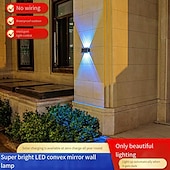billige Vegglamper til utendørsbruk-utendørs solcelle vegglys led hagelys smart lysstyring sensor vanntett vegglys gårdsplass veranda lampe balkong gjerde passasje belysning landskap dekorasjon solenergi nattlys