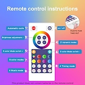 お買い得  スマートライト-RGB LEDスマートライトバーWiFi Bluetoothデスクトップ背景雰囲気ライト音楽同期TV壁コンピューターゲーム寝室ナイトライトShustar