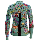 abordables Maillots de mujer-Mujer Maillot de Ciclismo Flores Botánica Manga Larga Bicicleta Camiseta con 3 bolsillos traseros MTB Bicicleta Montaña Ciclismo Carretera Secado rápido Bandas Reflectantes Bolsillo trasero Dispersor