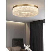 economico Lampadario in Cristallo-60cm sospensione lanterna design plafoniere rame ottone moderne 220-240v