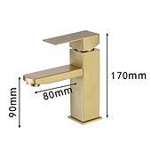 abordables Robinets de lavabo-robinet d&#039;évier de salle de bain, finitions électrolytiques / peintes classiques en acier inoxydable ensemble central robinets de bain à un trou à une poignée