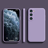 お買い得  サムスン用ケース-Samsung Galaxy S24 S23 S22 S21 S20 Plus Ultra S9 Plus A12 A32 A52 A13 S25 Ultra用電話ケース リキッドシリコンケース スリム 耐キズ ソフトエッジ ソリッドカラードシリカゲル