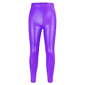 abordables Bas-pantalon enfant fille rouge uni automne hiver actif ecole 3-12 ans