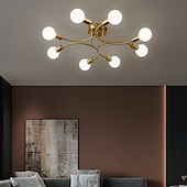 cheap Ceiling Lights-Golden Bedroom Ceiling Lamp Creative Multi Head Simple Living Room Dining Room Lamp Household Led Main Lamp