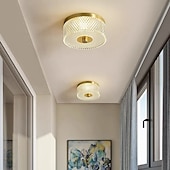 economico Lampade e ventilatori da soffitto-Plafoniere design isola 16cm rame ottone moderne 220-240v