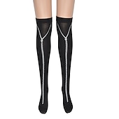 economico Teschi &amp; Ossa-Teschio scheletro Halloween Calze e autoreggenti Oggetti di scena di Halloween Halloween Per donna Halloween martedì grasso Costumi di Halloween facili Vestirsi