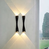 economico applique da esterno-lampada da parete esterna impermeabile 10w 15w led moderna lampada da parete veranda e terrazza lampada da parete oro nero materiale in alluminio è adatta per soggiorno bagno e corridoio ac85-265v