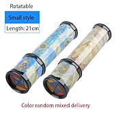 cheap Novelty Toys-3 pcs New Scalable Rotation Kaleidoscope  Magic Changeful Adjustable Fancy Colored World Toys For Children Autism Kid Puzzle Toy
