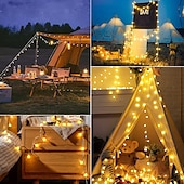 Χαμηλού Κόστους Plug In Ηλεκτρικό-globe ball string lights 100m 330ft 800leds fairy string lights in with 8 modes remote decor for indoor outdoor party γάμου χριστουγεννιάτικο δέντρο κήπο αποκριών ζεστό λευκό λευκό πολύχρωμο