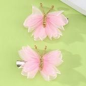 preiswerte Kinderkopfbedeckungen-Kinder Mädchen Süß Täglich Farbblock Polyester Haarzubehör Purpur / Rosa / Gelb Einheitsgröße