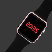 olcso Quartz órák-Női Férfi digitális karóra Karóra Vízálló Világítás Szilikon Néz