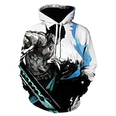 abordables Graphique de personnage de dessin animé et de film-One Piece Pellicule : Rouge Roronoa Zoro Sweat à capuche Dessin Animé Manga Animé 3D Poche avant Art graphique Pour Couple Homme Femme Adulte Impression 3D