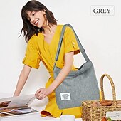 economico Borsette e borse tote-borsa a tracolla in tela da donna – borsa a tracolla minimalista regolabile per uso casual, da viaggio e quotidiano