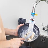 cheap Faucet Sprayer-360 Rotatable Bent Water Saving Tap Aerator Diffuser Faucet Nozzle Filter Water Filter Swivel Head Kitchen Faucet Bubbler