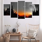preiswerte Landschaftsdrucke-5 Paneele Sterndrucke Star Wars Baum Tod moderne Wandkunst Wandbehang Geschenk Heimdekoration gerollte Leinwand ungerahmt ungedehnter Gemäldekern