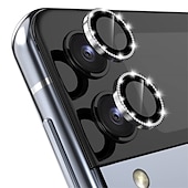 tanie Folie ochronne do telefonów Samsung-1 zestaw Osłona obiektywu kamery Na Samsung Galaxy Z Flip 7 Z Flip 5 Z Flip 4 Szkło hartowane Stop aluminium Twardość 9H Antyodciskowa Diament Odporne na zadrapania