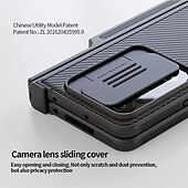 Χαμηλού Κόστους Samsung Θήκη-τηλέφωνο tok Για Samsung Galaxy Z Fold 4 Πίσω Κάλυμμα Μολυβοθήκη Προστατευτικό φακού κάμερας Σταντ ποδηλάτου TPU