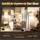 preiswerte Tisch- und Stehlampe-stehlampe multifunktional wohnzimmer optional intelligente wifi rgbcw birne und verstellbarer hebel 60-71 zoll hoch graue leinenlampe schlafzimmer sonnenschutz vertikale lampe