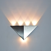 baratos Candeeiros de Parede de interior-led luzes de parede internas triângulo sala de estar quarto luz de parede de alumínio ip44 85-265v
