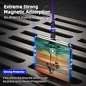 levne Kabely pro mobilní telefony-Vícenásobný nabíjecí kabel 0,5M (1.5Ft) 3,3 stop 6,6 stop USB A na Lightning / micro / USB C 2.4 A Nabíjecí kabel Rychlé nabíjení Nylonové pletené 3 v 1 Magnetické Pro Samsung Xiaomi Huawei Doplňky k