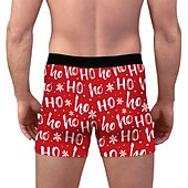 cheap Christmas Pajamas-Christmas Gift Boxer Briefs Underwear Men&#039;s Christmas Carnival Masquerade Christmas Eve Christmas Adults Party Christmas