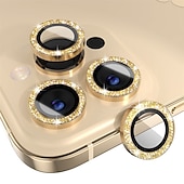 Χαμηλού Κόστους iPhone Προστατευτικά Οθόνης-1 σετ Προστατευτικό φακού κάμερας Για Apple iPhone 16 iPhone 15 Pro Max Plus iPhone 14 13 12 11 Pro Max Plus Mini SE Κράμα Αλουμινίου Επίπεδο σκληρότητας 9H