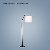 billige bord- og gulvlampe-moderne enkelhet gulvlampe, høy stang lampe lin lampeskjerm stående lampe metall sokkel gulvlamper stue soverom møbler kunstnerisk