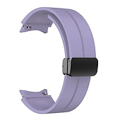 cheap Samsung Watch Bands-Watch Band for Samsung Galaxy Watch 7/6/5/4  40/44mm, Watch 5 Pro 45mm, Watch 6 Classic 43/47mm, Watch 4 Classic 42/46mm Silicone Replacement  Strap Magnetic Clasp Waterproof Adjustable Sport Band
