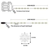 cheap Battery String Lights-Star Fairy String Lights Christmas Holiday Lights 10M 80LEDs with 13key Remote Control Creative Party Holiday Optional Remote Controller Battery Box or Remote Controller USB 1set