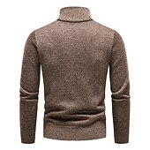 preiswerte Herrenpullover-Herren Pullover Fleece Pullover Pullover mit Viertelreißverschluss Gerippt Stricken Zip Strick Farbblock Troyer Halber Reißverschluss Basic warm halten Arbeit Freizeitskleidung Bekleidung Herbst
