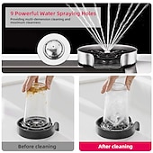 billiga Kökskranar-glassköljare för diskbänk, koppbricka i rostfritt stål för diskho, glasbricka för diskho, kopprengörare för diskbänk, metallbricka, tillbehör till diskbänk