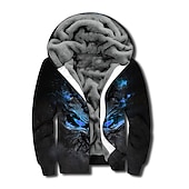 economico felpa con cappuccio da uomo-Per uomo Teschi Stampe astratte Felpa con cappuccio Felpe Felpa Felpa con cappuccio Manica lunga Felpa con cappuccio Con cappuccio Originale Stampa 3D Giornaliero Sport Nero Rosso Cerniera Stampa