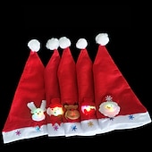 お買い得  デコレーション＆ナイトライト-4個のLEDライトアップクリスマスグロースティックとヘッドバンド、子供と大人のパーティーの記念品、クリスマスと誕生日のギフト