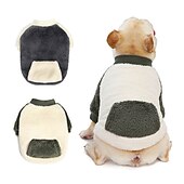 cheap Coats-Dog Cat Coat Jacket Fashion Casual Winter Warm Breathable Soft Washable Comfortable Casual Daily Dog Clothing for Bichon Frise Pomeranian Baby Pet Papillon Small