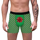 cheap Christmas Pajamas-Christmas Gift Boxer Briefs Underwear Men&#039;s Christmas Carnival Masquerade Christmas Eve Christmas Adults Party Christmas