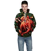 abordables Sudaderas y sudaderas con capucha divertidas-Dinosaurio Suéter de navidad Sudadera Pullover Sudadera con capucha navideña divertida Impresión 3D Hombre Mujer Navidad Carnaval Mascarada Nochebuena Navidad Adultos Fiesta Navidad Cima
