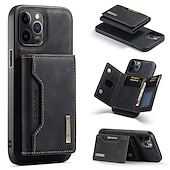 Недорогие Чехлы для iPhone-Чехол для телефона для iPhone 16e Apple iPhone 16 iPhone 15 Pro Max Plus iPhone 14 13 12 11 Pro Max Mini X XR XS Max 8 7 Plus чехол-кошелек с подставкой магнитный слот для карты однородный PU кожа