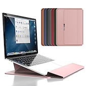 cheap Laptop Bags,Cases &amp; Sleeves-Laptop Sleeves 12&quot; 14&quot; 15.6&quot; inch Compatible with Macbook Air Pro, HP, Dell, Lenovo, Asus, Acer, Chromebook Notebook Waterpoof PU Leather Solid Color for Business Office