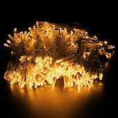 abordables Guirlandes lumineuses à brancher-Guirlande lumineuse à LED pour rideau de fenêtre de réception de fête de mariage élégante 3x3m&amp;amp;Guirlande lumineuse de Noël en forme d&#039;étoile scintillante, 6 x 3 m, 600 LED, pour la maison, le